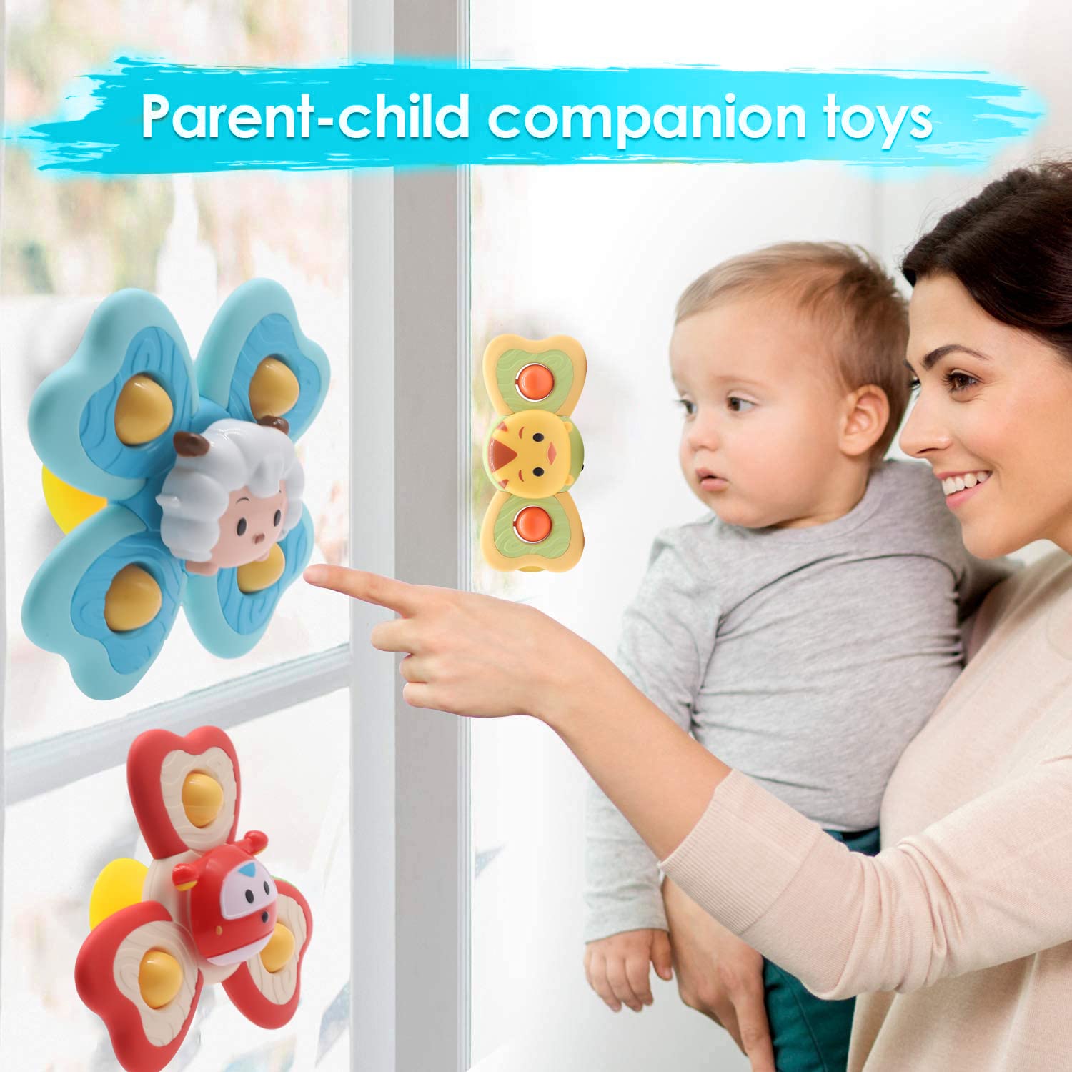 PATPAT Sensory Learning Toys for Toddlers 1-3, Baby 6-12-18 Months Suction Cup Toy,Baby Bathtub Bath Toys, Birthday Gifts for Boys and Girls Baby Distraction Toys Gift Toy (Lucky Edition) PATPAT Sensory Learning Toys for Toddlers 1-3, Baby 6-12-18 Months Suction Cup Toy,Baby Bathtub Bath Toys, Birthday Gifts for Boys and Girls Baby Distraction Toys Gift Toy (Lucky Edition)